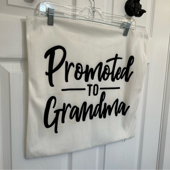 Promoted to Grandma Pillow Cover - Picture 2 of 8